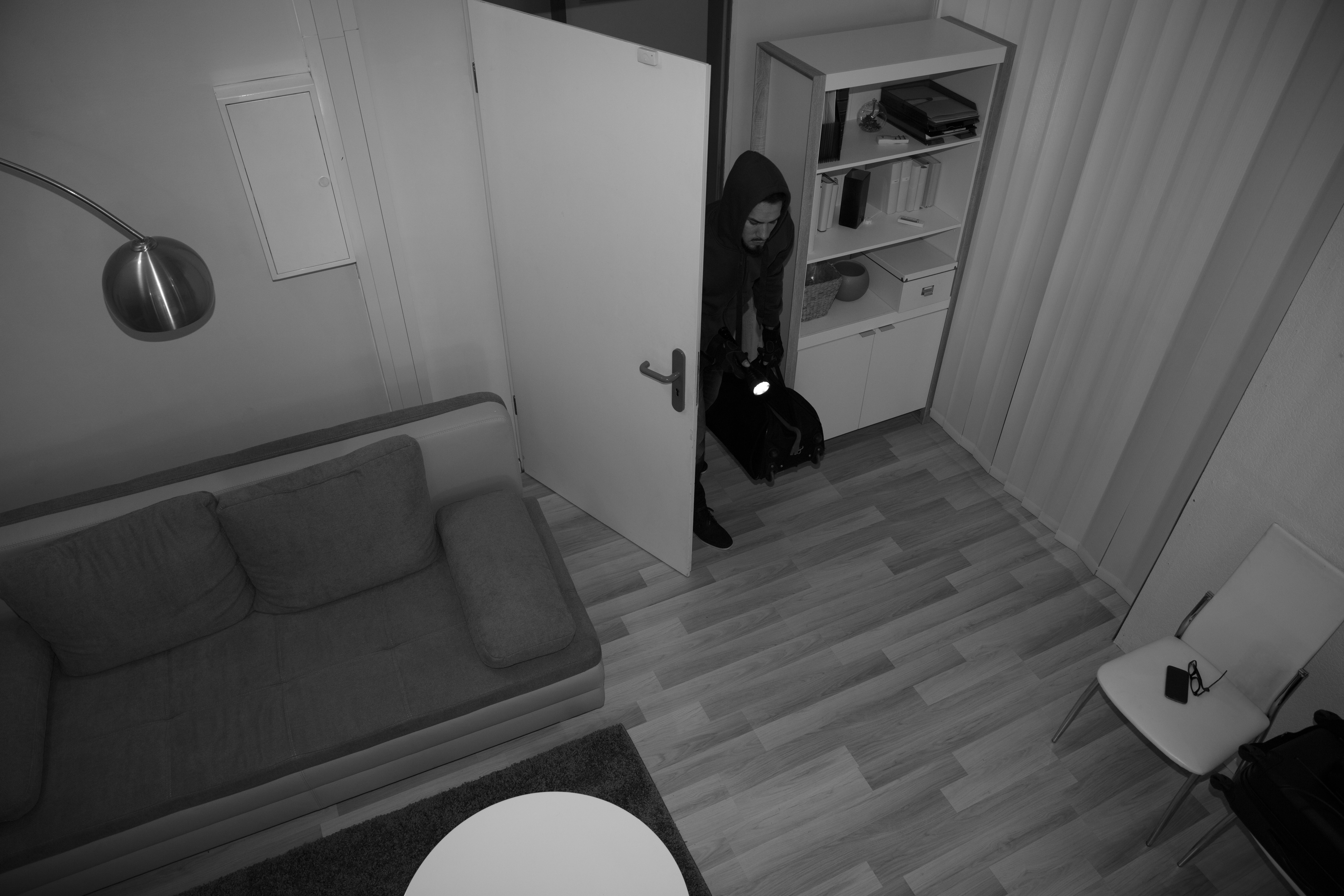 Robber Entering a House